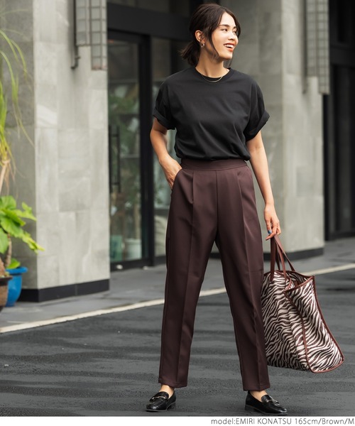 coca(coca)(コカ)の「テーパードパンツ(その他パンツ・レディース・ブラック/ベージュ/パープル/ブラウン/グリーン/マスタード・M/L)」の10枚目の写真