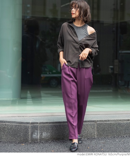 coca(coca)(コカ)の「テーパードパンツ(その他パンツ・レディース・ブラック/ベージュ/パープル/ブラウン/グリーン/マスタード・M/L)」の18枚目の写真