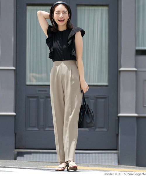 coca(coca)(コカ)の「テーパードパンツ(その他パンツ・レディース・ブラック/ベージュ/パープル/ブラウン/グリーン/マスタード・M/L)」の22枚目の写真