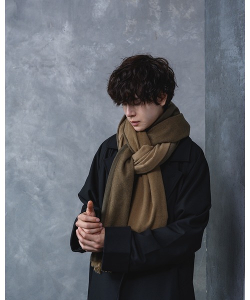 KUUUPY（クーピー）の「Volume Muffler - ボリュームマフラー（マフラー・メンズ・グレー/モカ・FREE）」の15枚目の写真