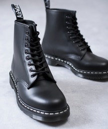 Dr.Martens ドクターマーチン / 1460 Ws Black Smooth 8ホールブーツ レースアップブーツ(ホワイトステッチ) / 24758001