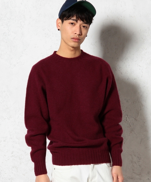 green label relaxing（グリーンレーベルリラクシング）の「[ジョンタロック] JOHN TULLOCH SHAGGYSHLT ニット ◆（ニット/セーター・メンズ・ホワイト/ケリー/コバルトブルー/ネイビー/グレー/ベージュ/ワインレッド/イエロー・36/40/38）」の8枚目の写真