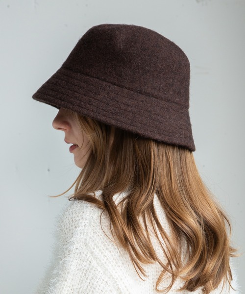 14+（イチヨンプラス）の「バスクシンプルバケットハット（ハット・レディース・ブラック/ベージュ/ブラウン/オフホワイト/ミント/パープル/チャコールグレー/グリーン/ネイビー/オレンジ/ピンク・FREE/LARGE）」の21枚目の写真