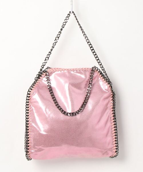 VEENA 1921（ヴィーナ）の「【VEENA 1921/ヴィーナ】3WAYチェーン ファラベラ トートバッグM（ショルダーバッグ・レディース・カーキ/レオパード/ピンク/パイソン/シルバー/ブラック・FREE）」の8枚目の写真