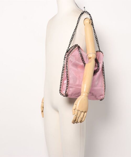 VEENA 1921（ヴィーナ）の「【VEENA 1921/ヴィーナ】3WAYチェーン ファラベラ トートバッグM（ショルダーバッグ・レディース・カーキ/レオパード/ピンク/パイソン/シルバー/ブラック・FREE）」の7枚目の写真