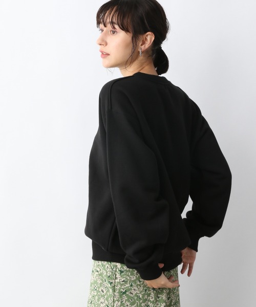 A part by（アパートバイ）の「シシュウロゴウラケPO　229315（スウェット・レディース・オフホワイト/ブラック/グレー・FREE）」の7枚目の写真