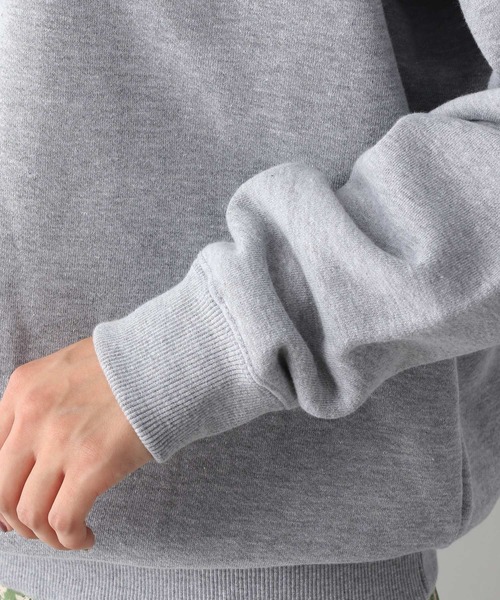 A part by（アパートバイ）の「シシュウロゴウラケPO　229315（スウェット・レディース・オフホワイト/ブラック/グレー・FREE）」の4枚目の写真