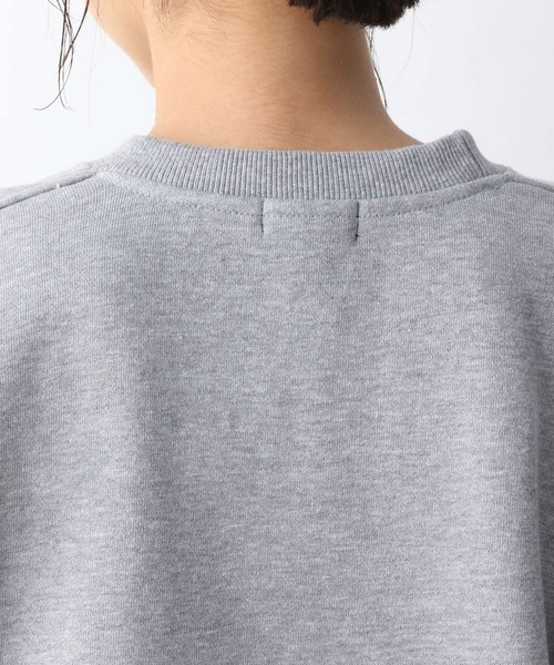 A part by（アパートバイ）の「シシュウロゴウラケPO　229315（スウェット・レディース・オフホワイト/ブラック/グレー・FREE）」の8枚目の写真