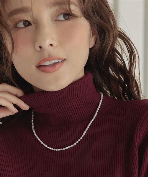 DONOBAN（ドノバン）の「淡水パールシルバーネックレス（ネックレス・レディース・シルバー・F）」の9枚目の写真