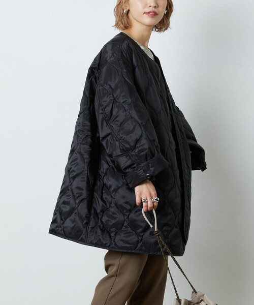 FREAK'S STORE（フリークスストア）の「▽【WEB限定】M65キルトライナー(キルティングコート)（ナイロンジャケット・レディース・ブラック/ベージュ/オリーブ・ﾌﾘ-）」の6枚目の写真