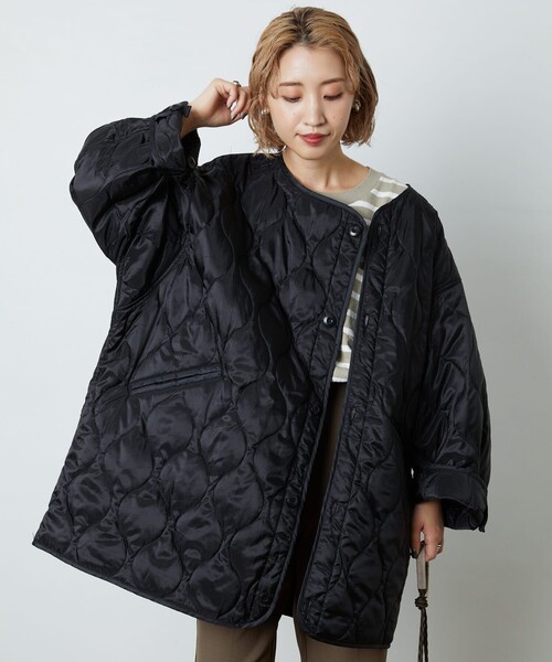 FREAK'S STORE（フリークスストア）の「▽【WEB限定】M65キルトライナー(キルティングコート)（ナイロンジャケット・レディース・ブラック/ベージュ/オリーブ・ﾌﾘ-）」の20枚目の写真