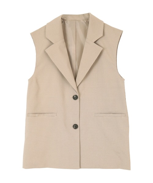 UR'S（ユアーズ）の「ﾁｪｯｸ柄ﾃｰﾗｰﾄﾞｼﾞﾚ（その他アウター・レディース・ブラック/ベージュ/アイボリー・M）」の19枚目の写真