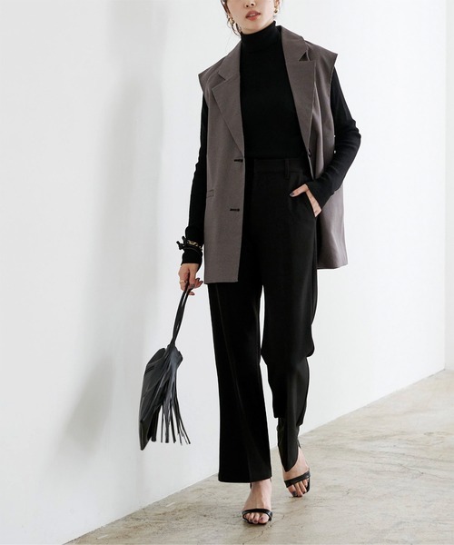 UR'S（ユアーズ）の「ﾁｪｯｸ柄ﾃｰﾗｰﾄﾞｼﾞﾚ（その他アウター・レディース・ブラック/ベージュ/アイボリー・M）」の17枚目の写真