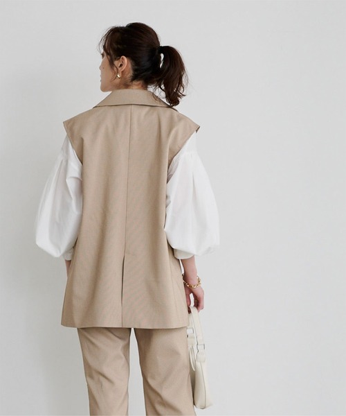 UR'S（ユアーズ）の「ﾁｪｯｸ柄ﾃｰﾗｰﾄﾞｼﾞﾚ（その他アウター・レディース・ブラック/ベージュ/アイボリー・M）」の10枚目の写真