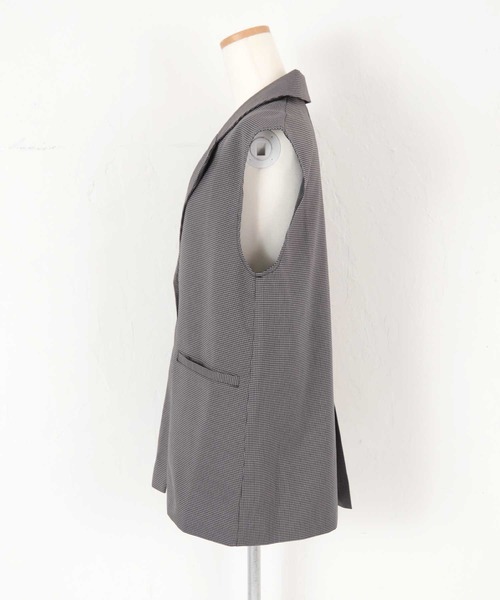 UR'S（ユアーズ）の「ﾁｪｯｸ柄ﾃｰﾗｰﾄﾞｼﾞﾚ（その他アウター・レディース・ブラック/ベージュ/アイボリー・M）」の5枚目の写真