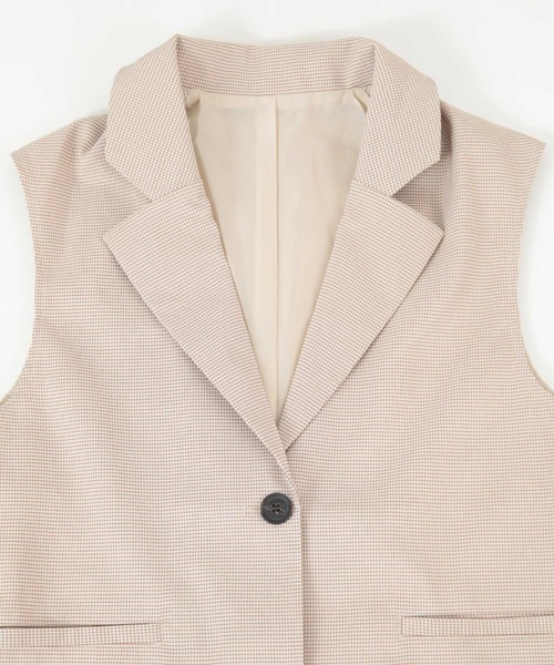 UR'S（ユアーズ）の「ﾁｪｯｸ柄ﾃｰﾗｰﾄﾞｼﾞﾚ（その他アウター・レディース・ブラック/ベージュ/アイボリー・M）」の18枚目の写真