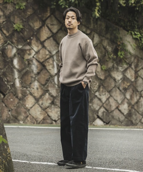 URBAN RESEARCH（アーバンリサーチ）の「シーズンレスクルーネックニット（ニット/セーター・メンズ・ミント/ブラウン系その他/オフホワイト/ブルー系その他・MEDIUM/LARGE）」の8枚目の写真