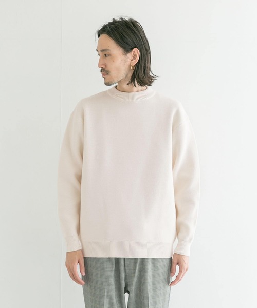 URBAN RESEARCH（アーバンリサーチ）の「シーズンレスクルーネックニット（ニット/セーター・メンズ・ミント/ブラウン系その他/オフホワイト/ブルー系その他・MEDIUM/LARGE）」の12枚目の写真