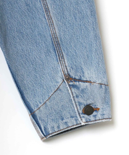 Levi's（リーバイス）の「Levi's/リーバイス SUNSET TRUCKER/デニムジャケット/Gジャン（デニムジャケット・メンズ・ライトインディゴブルー・S/M/L）」の10枚目の写真