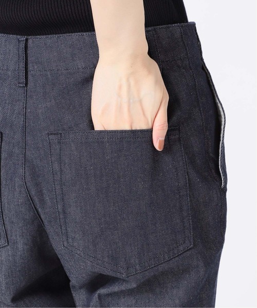 IENA（イエナ）の「ReactiveDyeデニムセミフレアパンツ◆（デニムパンツ・レディース・ホワイト/ネイビー・34/40/36/38）」の3枚目の写真