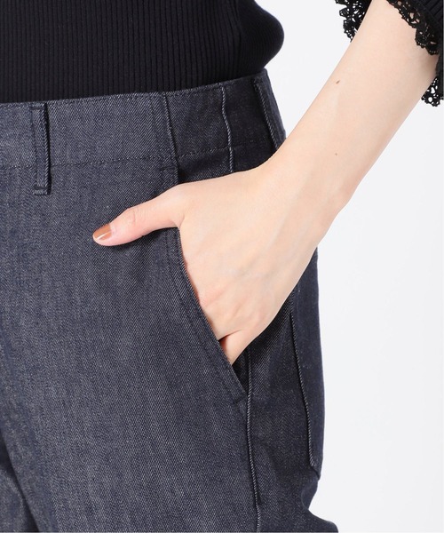 IENA（イエナ）の「ReactiveDyeデニムセミフレアパンツ◆（デニムパンツ・レディース・ホワイト/ネイビー・34/40/36/38）」の5枚目の写真