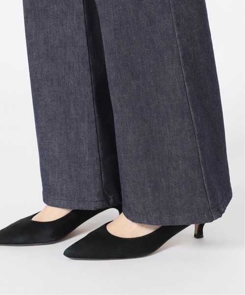 IENA（イエナ）の「ReactiveDyeデニムセミフレアパンツ◆（デニムパンツ・レディース・ホワイト/ネイビー・34/40/36/38）」の6枚目の写真