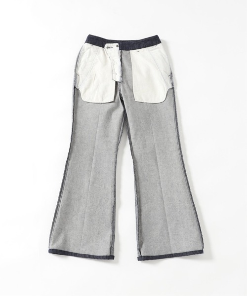 IENA（イエナ）の「ReactiveDyeデニムセミフレアパンツ◆（デニムパンツ・レディース・ホワイト/ネイビー・34/40/36/38）」の8枚目の写真