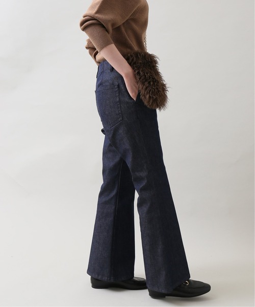 IENA（イエナ）の「ReactiveDyeデニムセミフレアパンツ◆（デニムパンツ・レディース・ホワイト/ネイビー・34/40/36/38）」の21枚目の写真