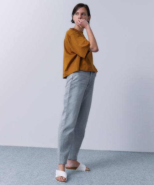 STUNNING LURE(スタニングルアー)の「ハイライズテーパードDENIM(デニムパンツ・レディース・ライトグレー/ライトブルー・23/24/25)」の3枚目の写真