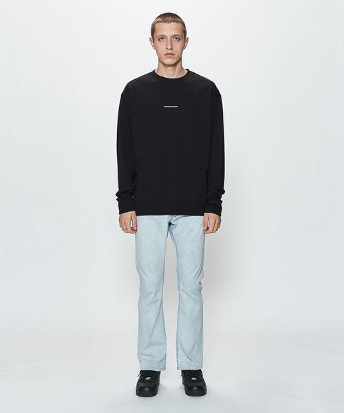 DRESSEDUNDRESSED（ドレスドアンドレスド）の「＜DRESSEDUNDRESSED＞ INVERT LOGO TEXT SWT/スウェット（スウェット・メンズ・ブラック・4/3）」の3枚目の写真