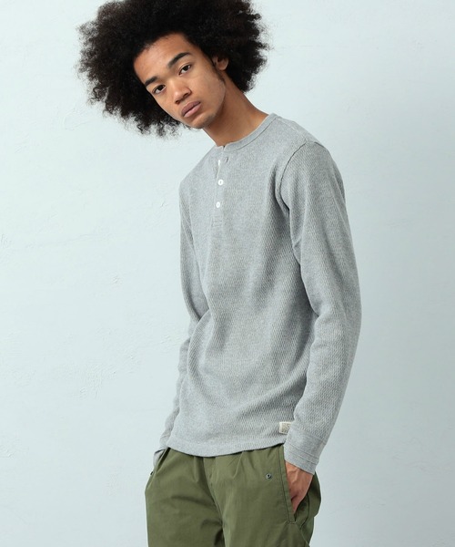 ALPHA（アルファ）の「サーマル ヘンリーネックTシャツ 長袖（T