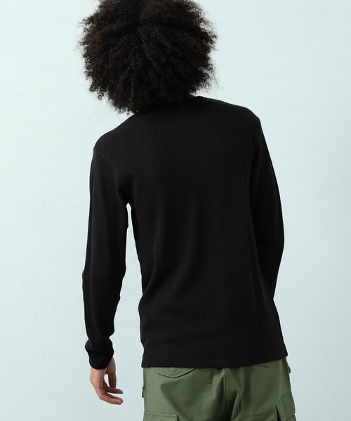 Alpha Industries（アルファインダストリーズ）の「サーマル ヘンリーネックTシャツ 長袖（Tシャツ/カットソー・メンズ・アイボリー/ブラック/ヘザーグレー/アーミー・X-LARGE/MEDIUM/LARGE）」の16枚目の写真