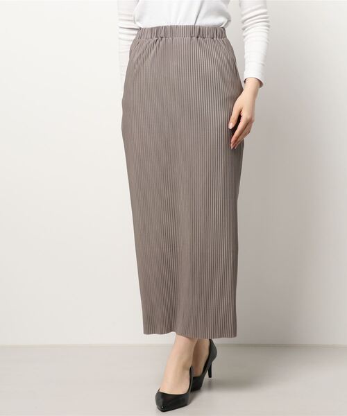 ottilie（オティーリエ）の「リブタイトスカート（スカート・レディース・オレンジ/グレイッシュベージュ/ブラック/チャコールグレー/グリーン/ライトベージュ/ブルー・FREE）」の13枚目の写真