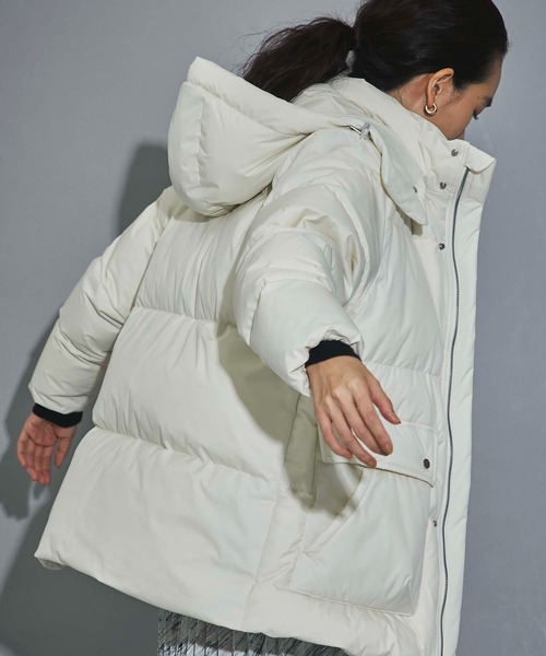 CITY TOKYO（シティトウキョウ）の「900フィルパワーホッカイドウダウンジャケット（ダウンジャケット/コート・レディース・オフホワイト/ブラック・2/1）」の19枚目の写真