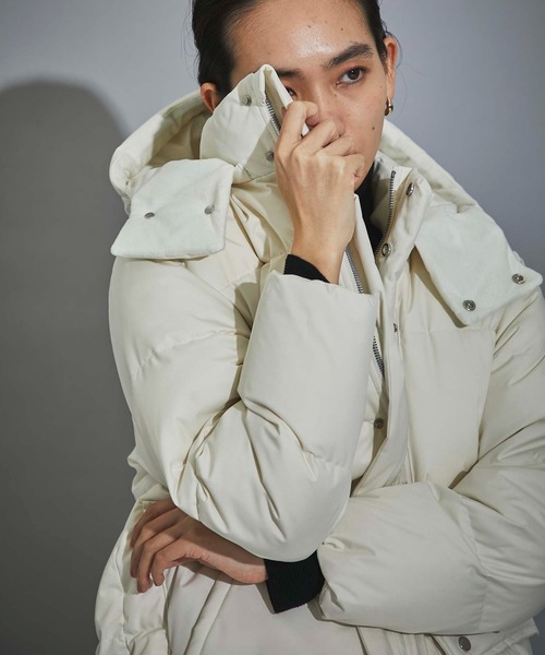 CITY TOKYO（シティトウキョウ）の「900フィルパワーホッカイドウダウンジャケット（ダウンジャケット/コート・レディース・オフホワイト/ブラック・2/1）」の21枚目の写真