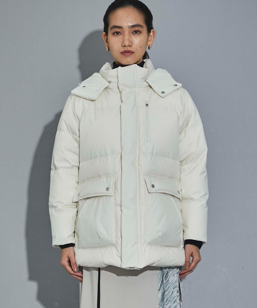 CITY TOKYO（シティトウキョウ）の「900フィルパワーホッカイドウダウンジャケット（ダウンジャケット/コート・レディース・オフホワイト/ブラック・2/1）」の11枚目の写真