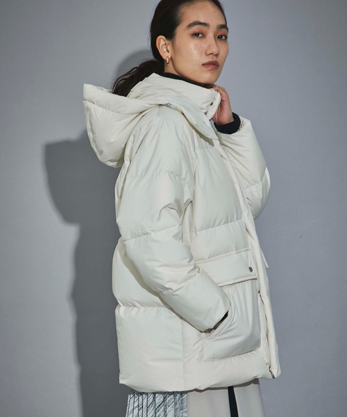 CITY TOKYO（シティトウキョウ）の「900フィルパワーホッカイドウダウンジャケット（ダウンジャケット/コート・レディース・オフホワイト/ブラック・2/1）」の5枚目の写真