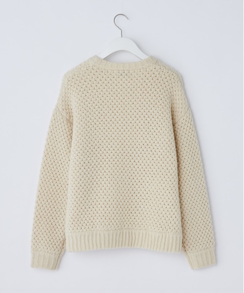 CIAOPANIC TYPY（チャオパニックティピー）の「シェットランドポップコーンニットプルオーバー（ニット/セーター・メンズ・ベージュ/アイボリー・MEDIUM/LARGE）」の7枚目の写真