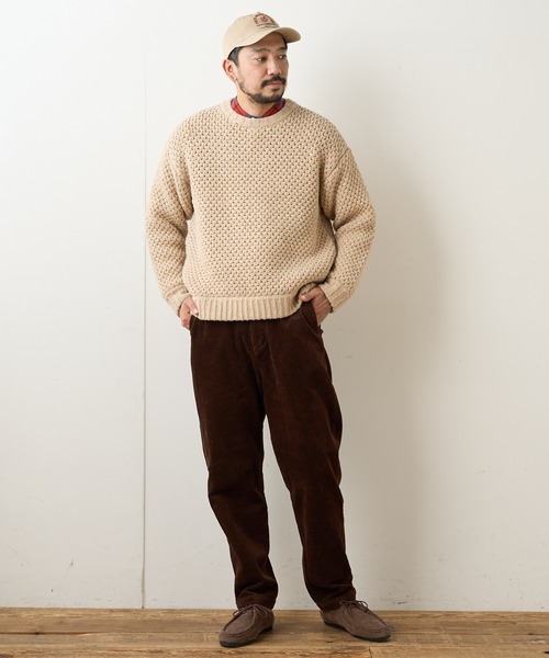 CIAOPANIC TYPY（チャオパニックティピー）の「シェットランドポップコーンニットプルオーバー（ニット/セーター・メンズ・ベージュ/アイボリー・MEDIUM/LARGE）」の18枚目の写真