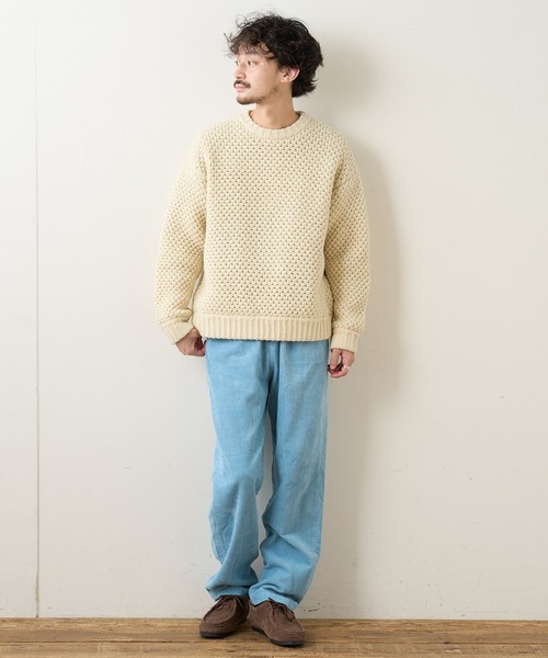 CIAOPANIC TYPY（チャオパニックティピー）の「シェットランドポップコーンニットプルオーバー（ニット/セーター・メンズ・ベージュ/アイボリー・MEDIUM/LARGE）」の11枚目の写真