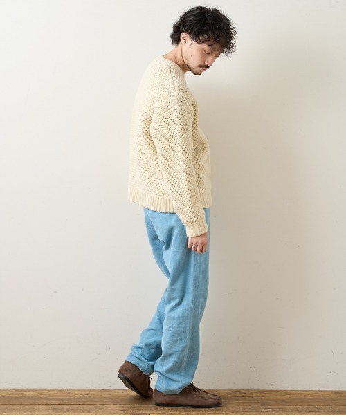 CIAOPANIC TYPY（チャオパニックティピー）の「シェットランドポップコーンニットプルオーバー（ニット/セーター・メンズ・ベージュ/アイボリー・MEDIUM/LARGE）」の16枚目の写真