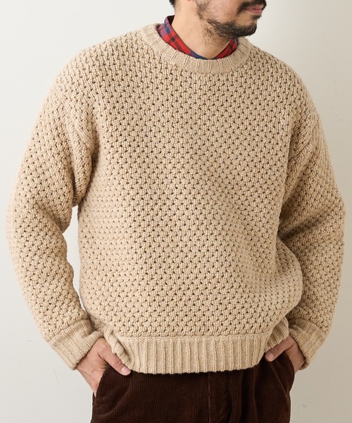 CIAOPANIC TYPY（チャオパニックティピー）の「シェットランドポップコーンニットプルオーバー（ニット/セーター・メンズ・ベージュ/アイボリー・MEDIUM/LARGE）」の22枚目の写真