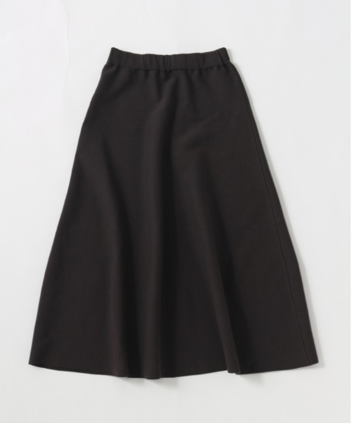 UNFIL(アンフィル)の「unfil アンフィル / high twist suvin cotton smooth-knit skirt ハイツイスト スビンコットン スムースニットスカート / WWSP-UW110(スカート・レディース・ダークブラウン/ライトベージュ・1)」の12枚目の写真