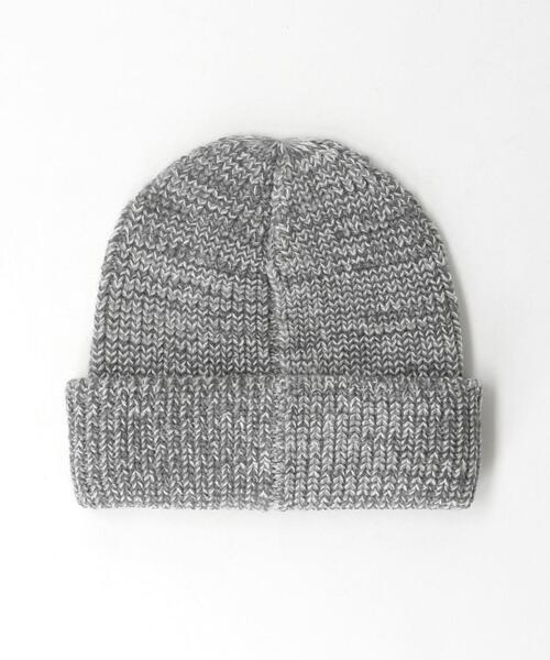 STAMPD(スタンプド)の「<STAMPD> LOGO BEANIE/ニットキャップ(ニットキャップ/ビーニー・メンズ・ブラック/グレー・FREE)」の3枚目の写真
