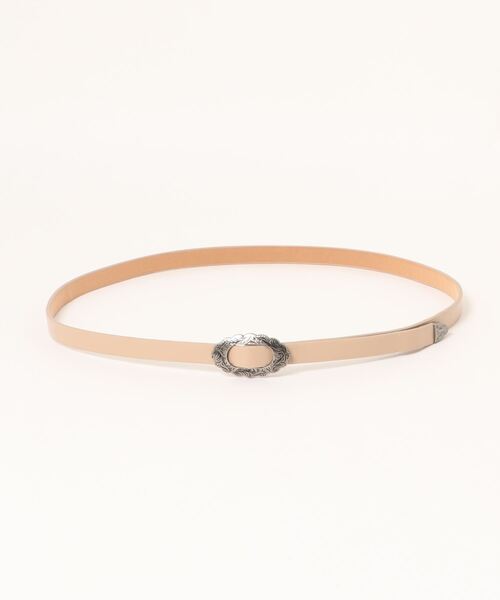 casita(RETRO GIRL)(カシータ)の「スリムコンチョベルト(ベルト・レディース・ブラック/ブラウン/ライトベージュ・FREE)」の5枚目の写真