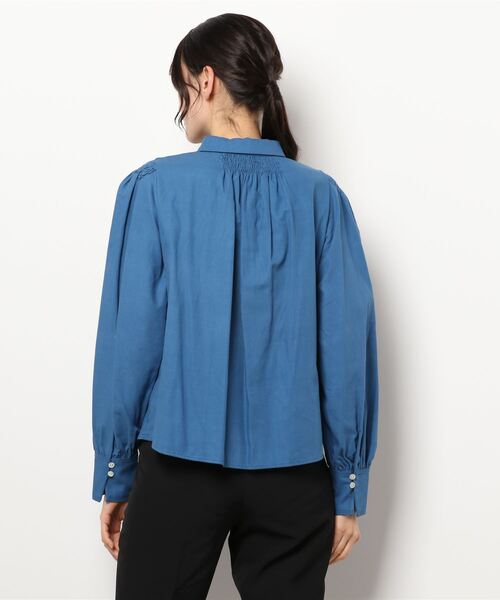 Ameri(アメリ)の「LACE DOCKING GATHER BLOUSE(シャツ/ブラウス・レディース・ブラック/ブルー/アイボリー・FREE)」の17枚目の写真