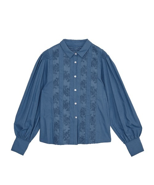 Ameri(アメリ)の「LACE DOCKING GATHER BLOUSE(シャツ/ブラウス・レディース・ブラック/ブルー/アイボリー・FREE)」の19枚目の写真