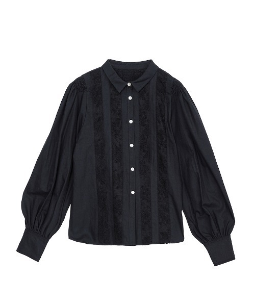 Ameri(アメリ)の「LACE DOCKING GATHER BLOUSE(シャツ/ブラウス・レディース・ブラック/ブルー/アイボリー・FREE)」の21枚目の写真