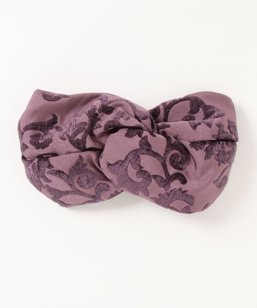 ROSE BUD（ローズバッド）の「ヘアターバン（その他ヘアアクセサリー・レディース・パープル/ホワイト・FREE）」の2枚目の写真