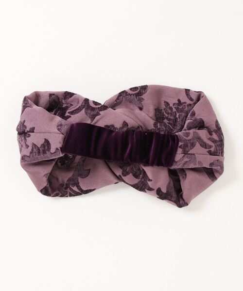 ROSE BUD（ローズバッド）の「ヘアターバン（その他ヘアアクセサリー・レディース・パープル/ホワイト・FREE）」の3枚目の写真